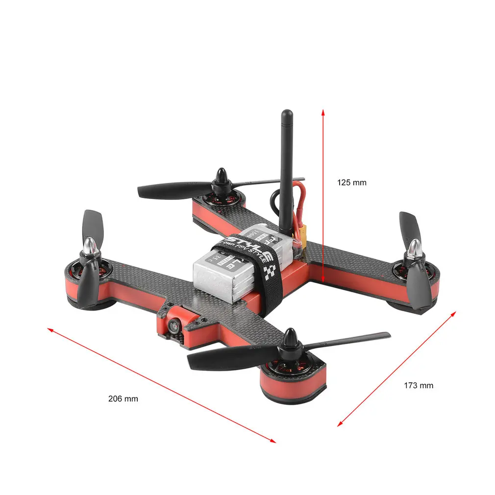 FOV 5,8G 8 каналов 2204 мотор 700 ТВЛ FPV гоночный Дрон для 220 карбоновой рамы меньше проводки угол обзора 90 градусов Красный