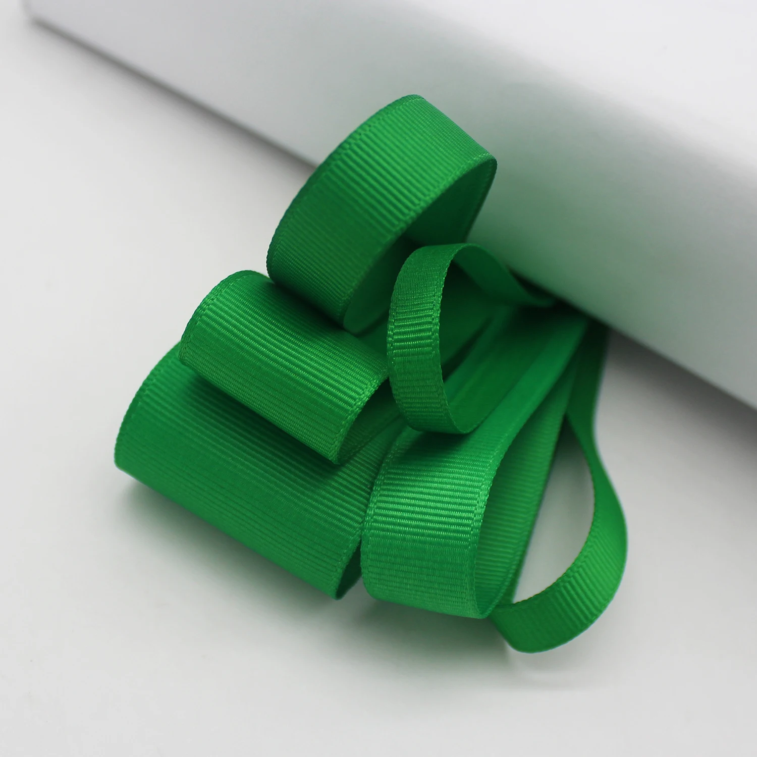 5 Yards/lot Green Grosgrain Satin Ribbon For Gift Packing Christmas Party Decoration Handmade DIY Bows
