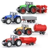 Modelo de Mini coche de granja para niños, modelo de coche ingeniero, Tractor, ingeniería, coche, tractores de juguete, regalo de Navidad ► Foto 2/6