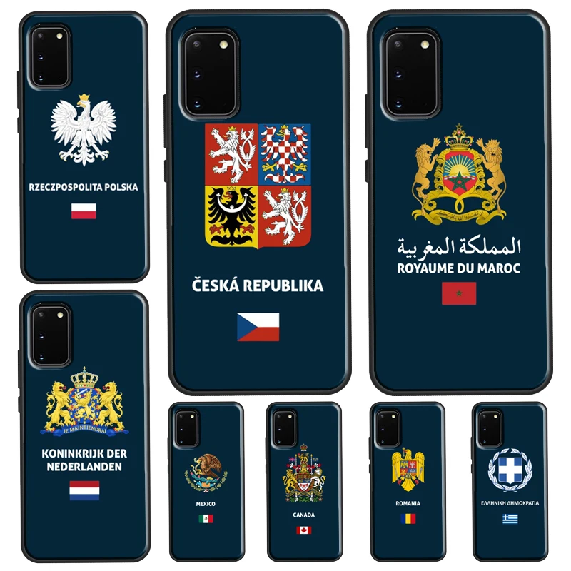 Greece Poland Venezuela Flag For Samsung Galaxy S21 S22 Ultra S20 FE Note 20 S8 S9 S10 10 Plus Phone Case | Мобильные телефоны и