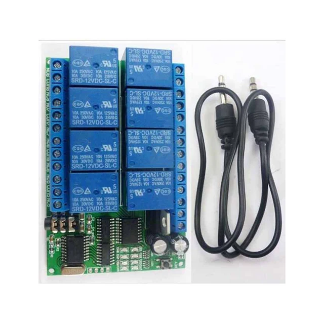 

A15-- AD22A08 8 channel DTMF audio decoding relay Smart home controller remote control module