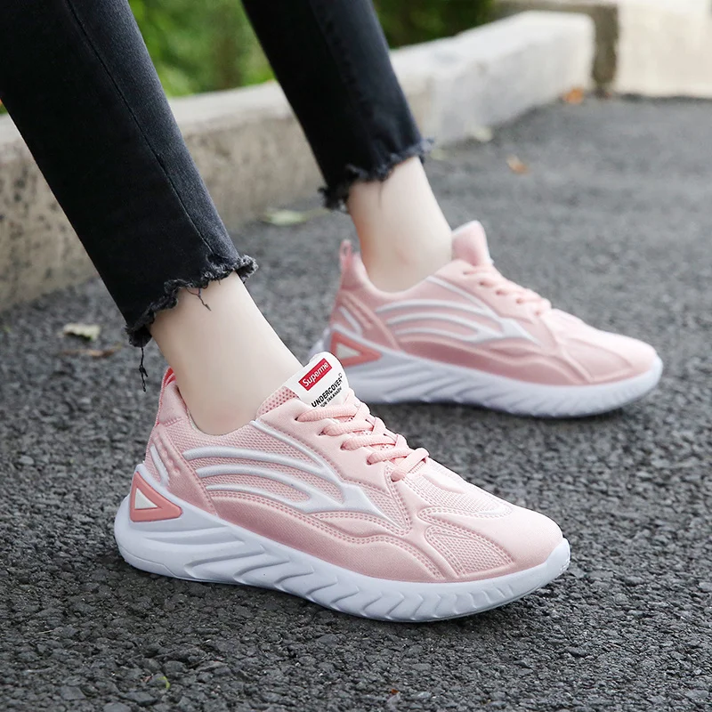 Fashion Pink Sneakers Women Tennis Shoes Cheap Sport Shoes Women Breathable Ladies Trainers Zapatillas Mujer Tenis Feminino