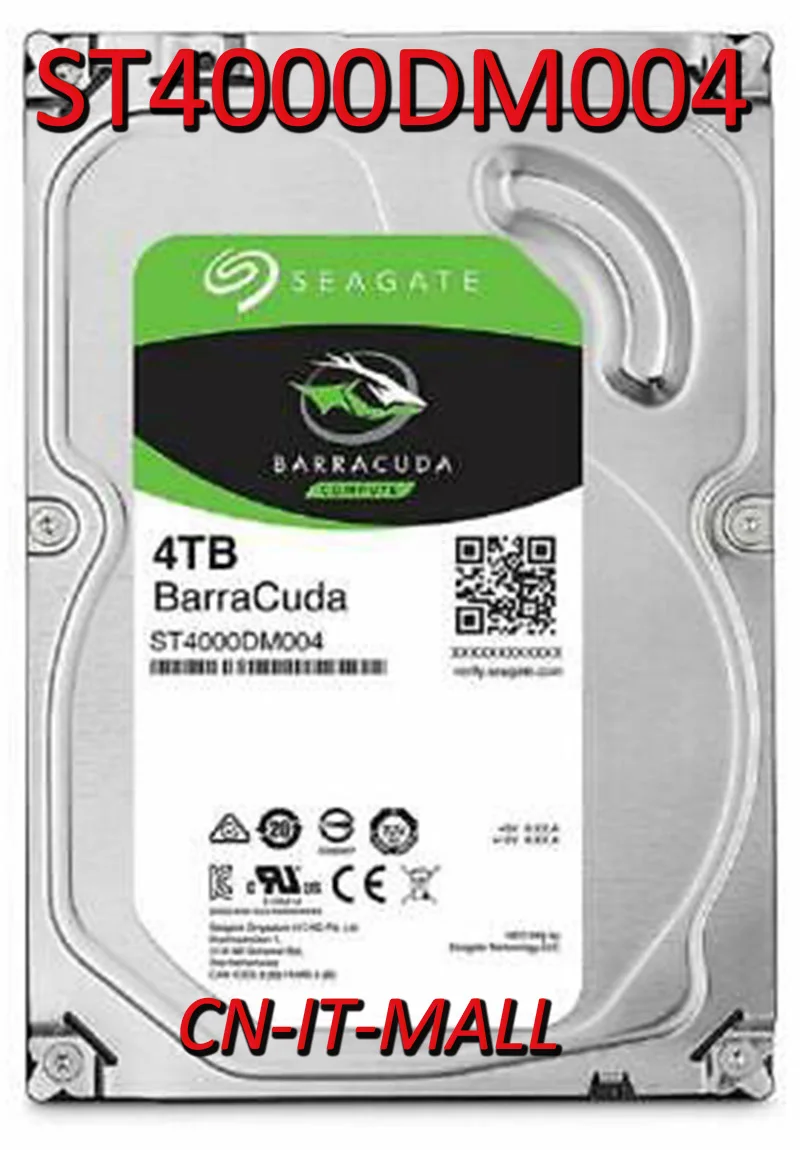 Жесткие диски Seagate BarraCuda ST4000DM004 4 ТБ 5400 об/мин 256 Мб кэш-памяти SATA 6 0 ГБ/сек. 3 5 дюйма |