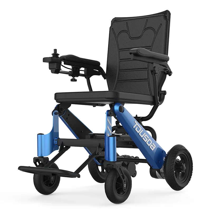

2019 New Product CE Lightweight Portable Travel Aluminum Folding Lithium Battery Power Electric Wheelchair