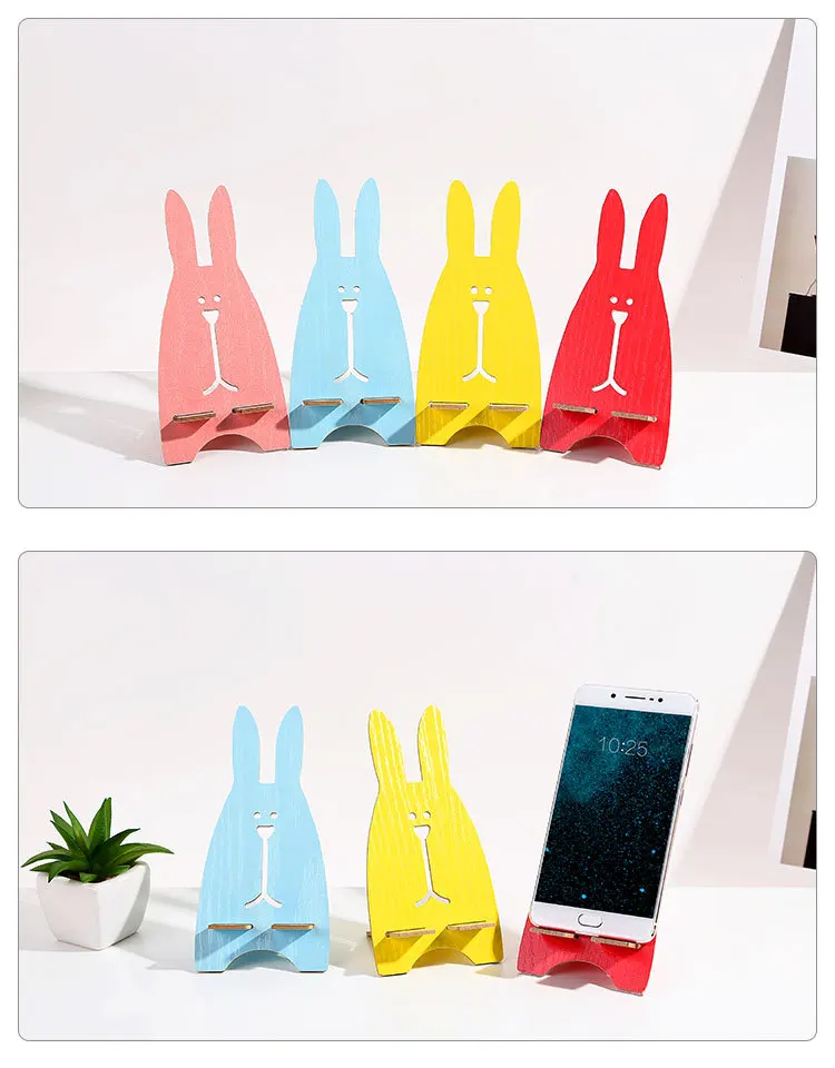 

Kawaii cute cartoon jailbreak rabbit wooden popsocket mobile phone holder mobile phone holder creative mobile phone holder