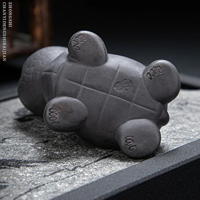 Ceramic Aranyos Teknős Tea Háziállatok És Kicsi A Dekorációk, Hogy Elkerüljék Gonosz Szellemeket - Image 6
