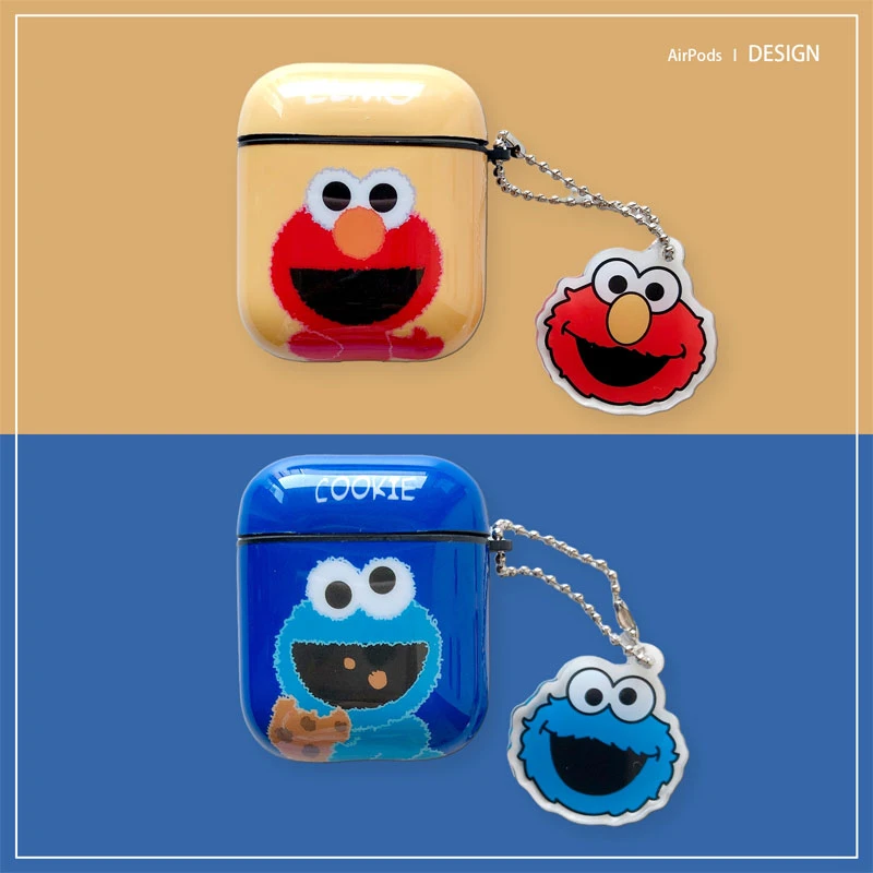 かわいいクッキーモンスターエルモためairpodsプロケースpcハード用のbluetooth空気ポッドプロヘッドホンケースearpods充電ボックス Earphone Accessories Aliexpress