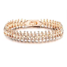 Браслет для женщин и девушек, 585, браслет из розового золота, модный элегантный, с чеканкой, для сороконожки, гладкий, резной, с бусинами, браслет на цепочке CBM03