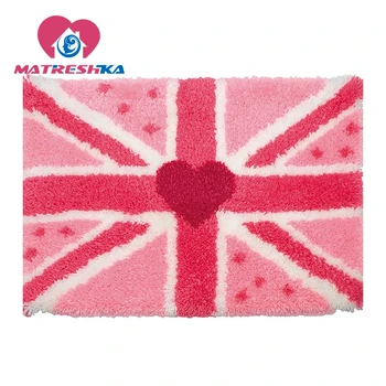 

Heart latch hook rug kits carpet embroidery hook needlework button package carpet embroidery Foamiran for crafts do it yourself