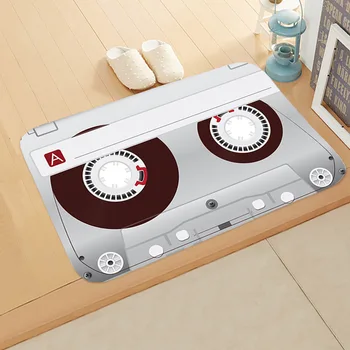 

Magnetic Tape Pattern Mat Carpet Soft Flanner Doormat Rugs For Bedroom Living Room Door Floor Cushion Antiskid Waterproof Mats