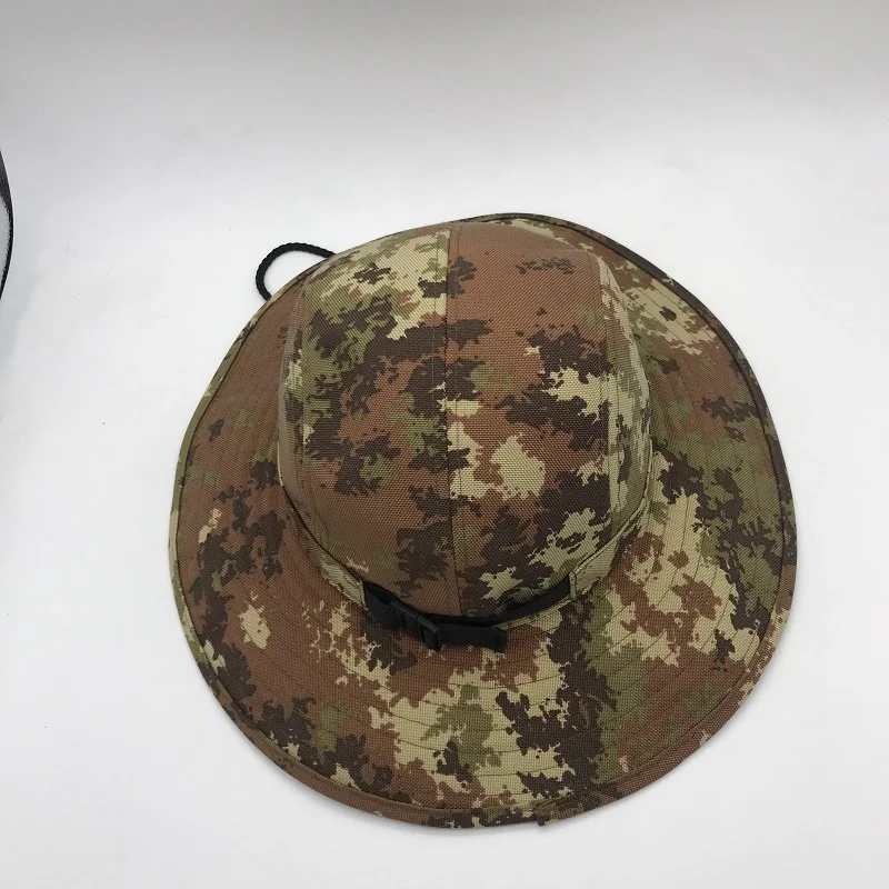 Унисекс, камуфляжная Панама Cordura с широкими полями, рыбацкие шапки, кепка для кемпинга, водонепроницаемая Кепка с защитой от комаров для женщин и мужчин