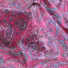 114 см, ширина 8 мм, с принтом, тонкая, красная роза, шелковая ткань Habotai, хорошо подходит для летнего платья, юбка, рубашка, брюки, B238