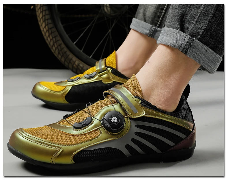 Men Women Road Riding Racing Shoes Outdoor Breathable Cycling Profession Bicycle Shoes Self-Locking Sport MTB Shoes Size 36-45