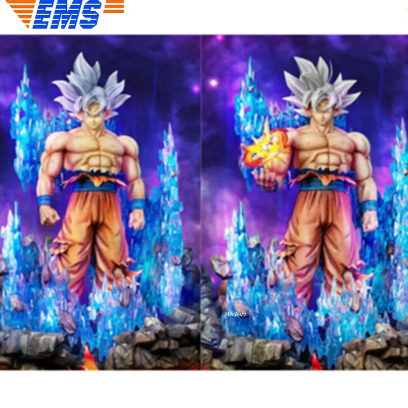 Статуя Dragon Ball Z 24 дюйма супер сайян бюст ультра инстинкт Сон Гоку полный длинный