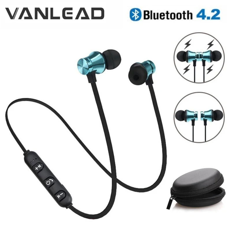 

Sport Magnetic Bluetooth Earphone Wireless in-ear with Mic Outdoor Sports Bluetooth Magnetic Headset Colorful Bluetooth Headset