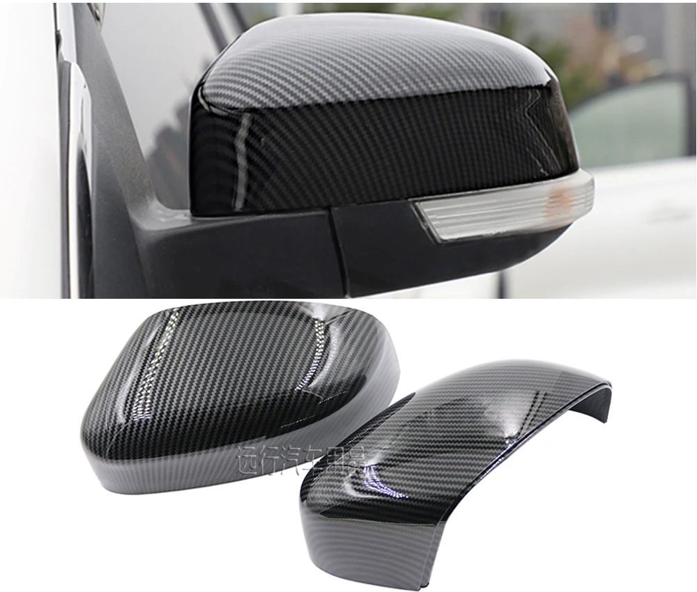 

2 pieces For Ford Focus MK3 MK2 2012-2017 Mirror Covers Caps RearView Mirror Case Cover Carbon Look Cover Car Styling Auto Parts