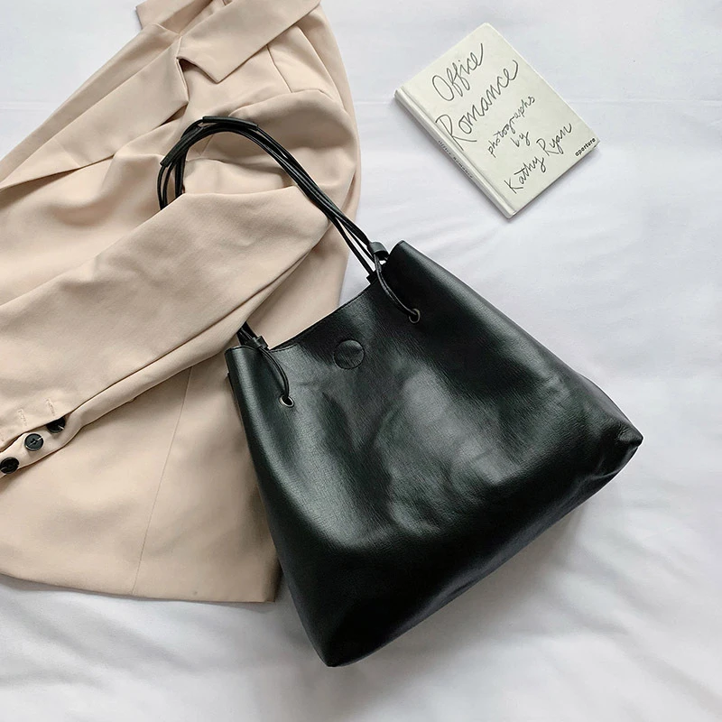 

2020 Trend Women's Large Capacity Mother And Child Bag Retro Fashion Shopper Shoulder Bags Summer Nature Travel Bags Unusual