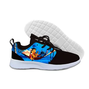 

3D Print Cartoon lilo and stitch Hot Girls Boys Lightweight Sneakers Children Breathable Running Shoes Gift for Kids