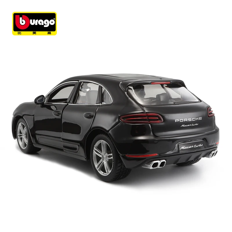 1:24 Металл Porsche Macan SUV спортивный автомобиль сплав модель литья под давлением Коллекция игрушек с рулевым колесом управление переднее колесо моделирование