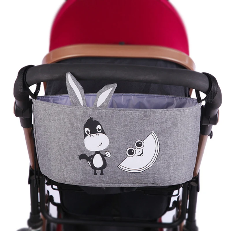 

Cartoon Baby Stroller Organizer Diaper Bags Maternity Nappy Bag Accessories Cup Multifunction for Portable Baby Carriage