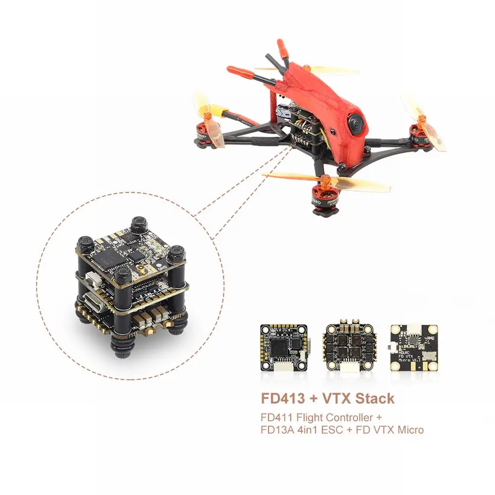 Новейший зубочистка Parrot120 Pro 120 мм FPV гоночный Дрон с камерой 1200TV 2-4S F4 Контроллер полета 13A 4в1 ESC PNP/BNF версия