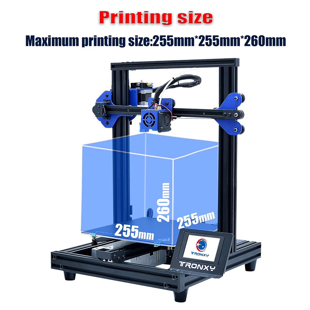 Tronxy XY-2 Pro комплект для 3d принтера Быстрая сборка 255*255*260 мм Поддержка автоматического выравнивания печать нити