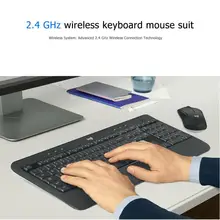 MK540 Advanced 2,4G Беспроводная 104 клавишная клавиатура 1600 dpi 3 кнопки мышь Точная курсор управление роликовая Кнопка Пользовательские настройки