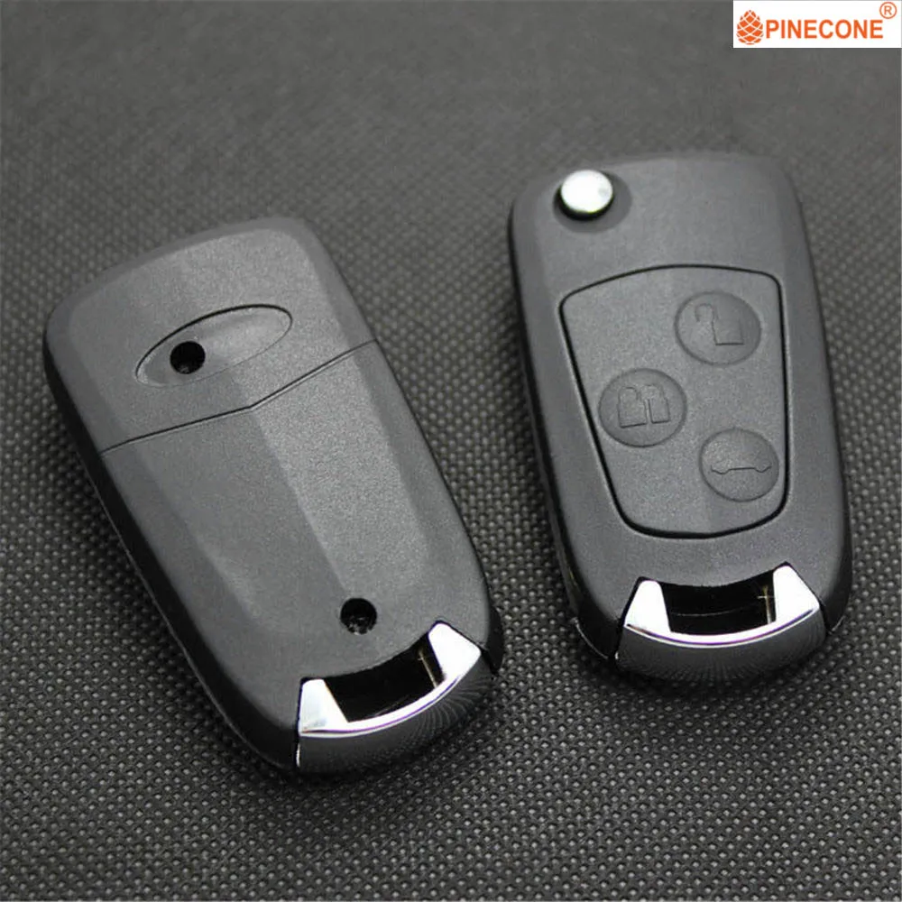 Чехол для ключей PINECONE для Ford Mondeo Fiesta Focus KA Transit Car Key 3 кнопки FO21 Blade модифицированный пустой корпус для дистанционного ключа Fob Shell Cover