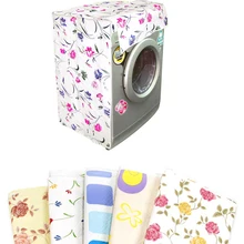 Стиральная машина покрывает переднюю нагрузку для мытья дома машина пылезащитные крышки водонепроницаемый ПВХ практичный цветочный пылезащитный чехол