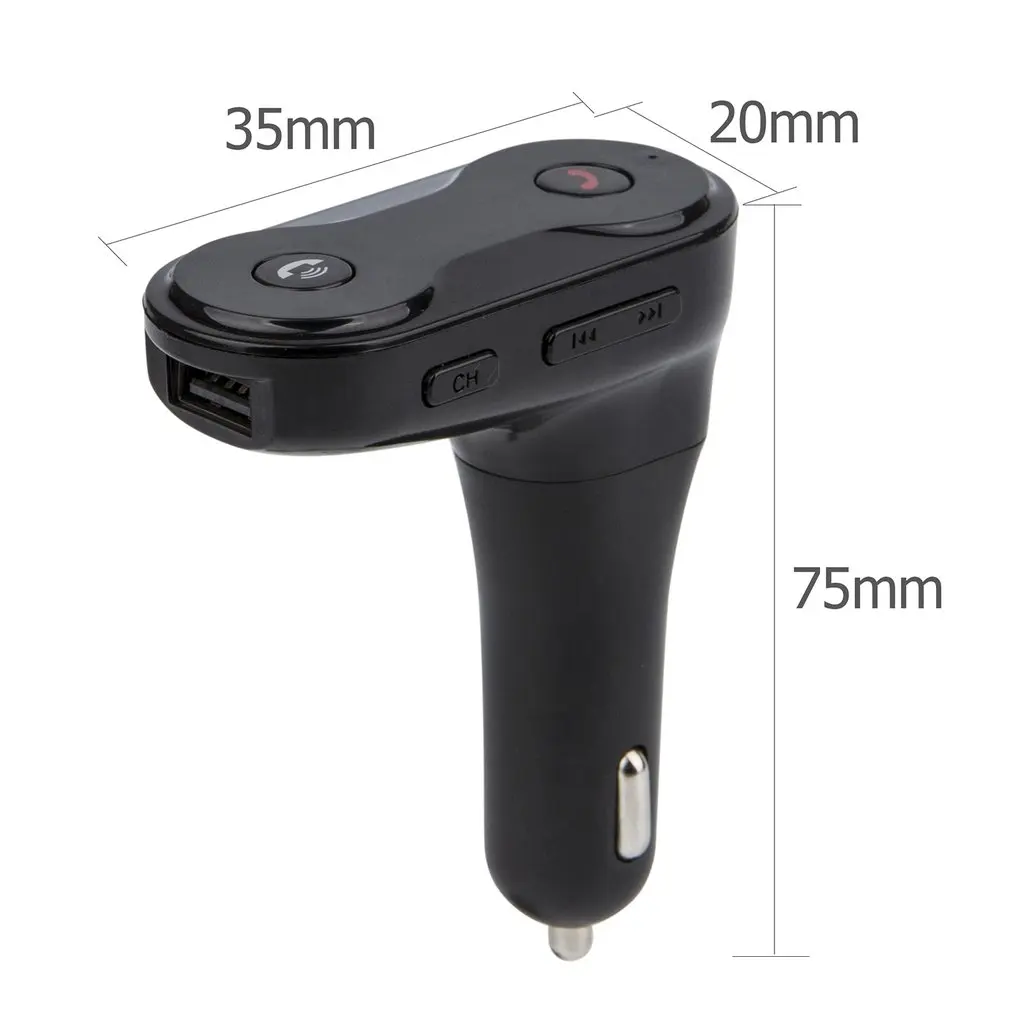Портативная Автомобильная мини-автомобильная TF карта, FM USB зарядное устройство, mp3-плеер, прикуриватель 87,5~ 108Mhz JDG008