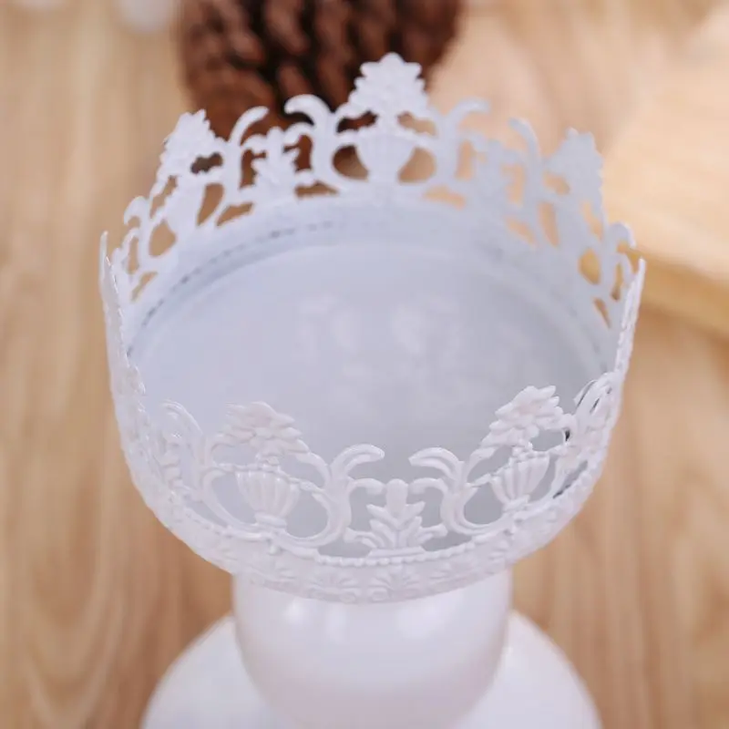 Белый металлический столб подсвечники подсвечник стенд Романтическая Свадебная вечеринка Декор 6XDD