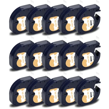 

15PK For DYMO LetraTag 18769 Fabric Iron on Label 18771 18768 Label 91201 For DYMO Letratag LT-100H LT-100T QX50 Label Printer
