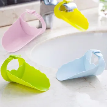 

5PCS Solid Color Faucet Extender Sink Handle Extension Toddler Kids Bathroom Children Hand Wash Tools Kitchen faucet attachment
