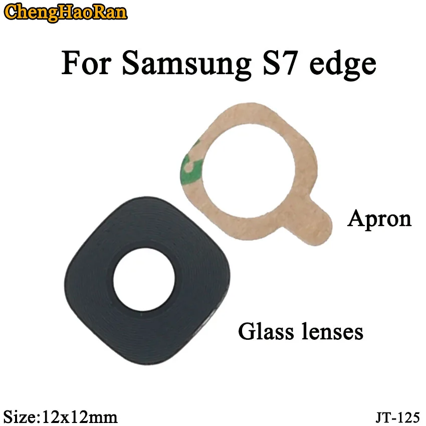 ChengHaoRan 2 шт./лот для samsung Galaxy S7 edge задняя камера стекло Кольцо крышка объектива с