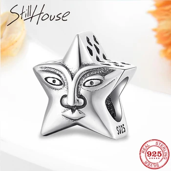 

925 Sterling Silver Metal Beads Star God women Accessories fit Original European Charm Bracelet Bangles Jewelry Making