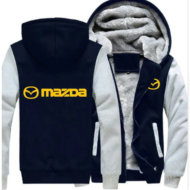 Новинка, зимняя мужская куртка с капюшоном на молнии, Брендовое пальто Mazda Fashtion, желтая утепленная удобная толстовка, теплая куртка - Цвет: 3