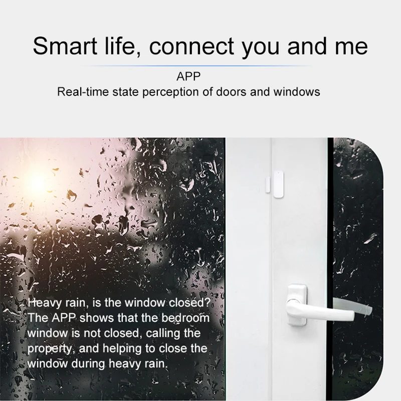 Смарт-окно, дверь, сигнализация, беспроводной WiFi, дверь, окно, датчик, Tuya, Домашняя безопасность, поддержка приложения, управление