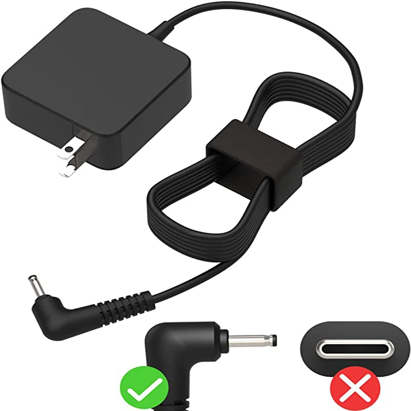 

AC Charger for Samsung Chromebook XE303C12-H01US NP930X2K NP930X2K-K01US Laptop Power Supply Adapter Cord