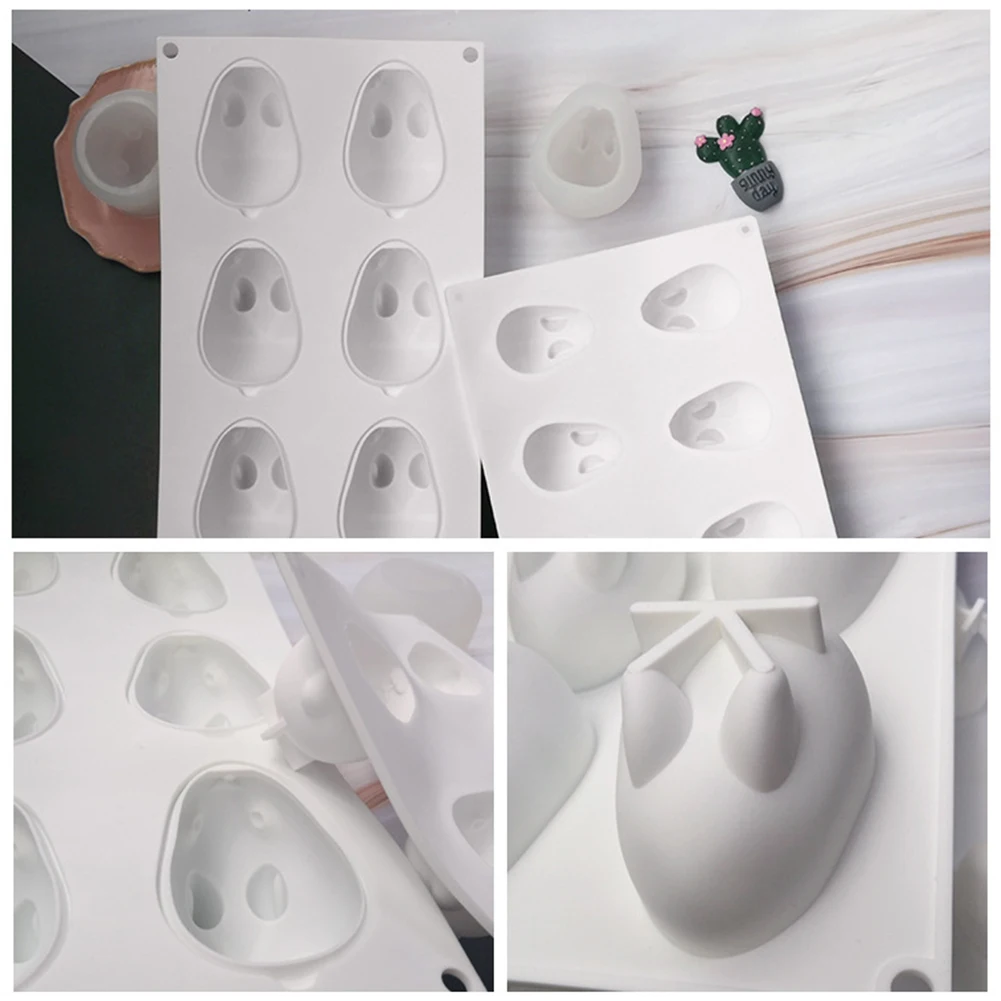 Вечерние, для дома, шоколадная глина, 3D форма кролика, гибкий силикон, сделай сам, для выпечки, украшения, инструменты форма для торта помадка, кондитерские изделия, свечи