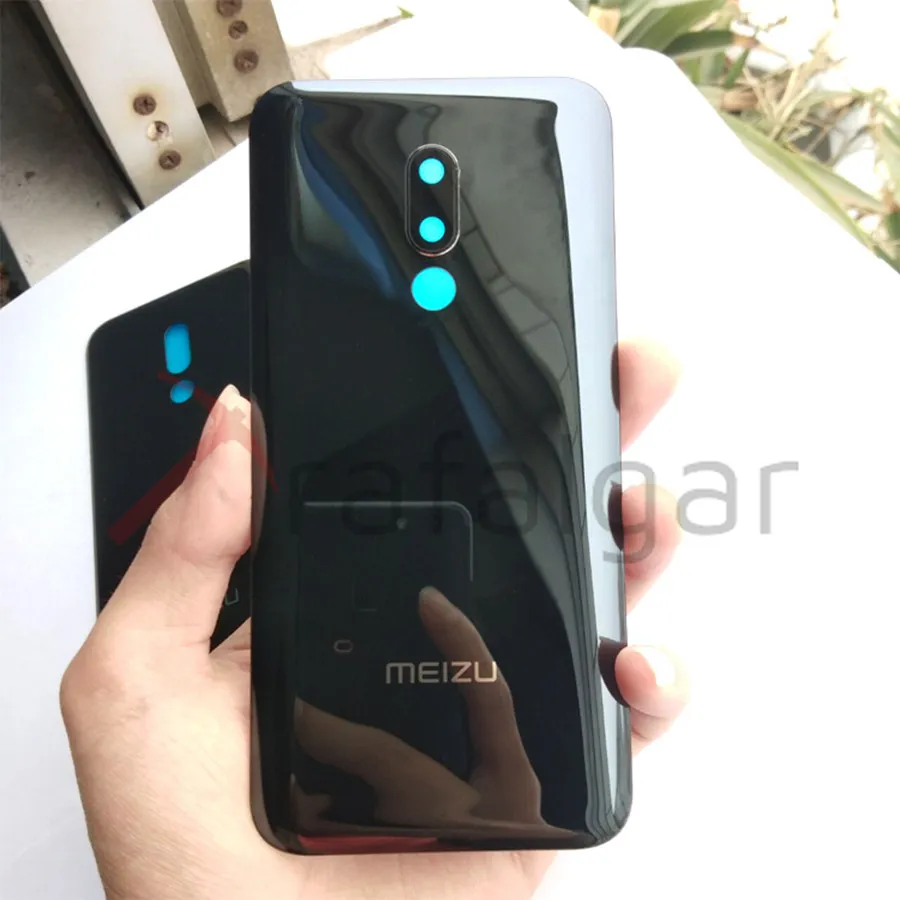 Заднее стекло для MEIZU 16 Plus крышка батареи задняя дверь Корпус чехол Задняя панель для MEIZU 16 16 крышка батареи с объективом камеры