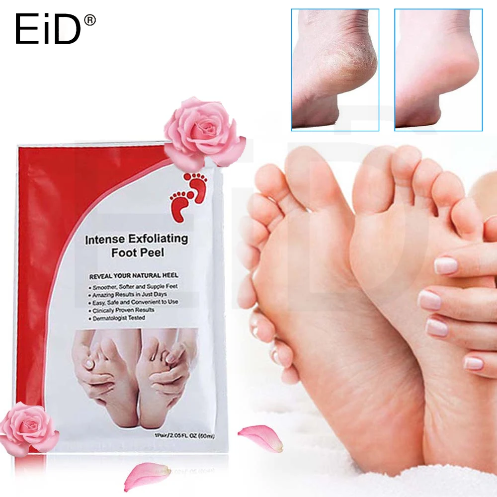 

EiD Exfoliating Remove Dead Skin insole Foot Mask Vitamin E Moisturizing Detox Heels Foot Patch Socks Feet SPA Peeling Foot Care