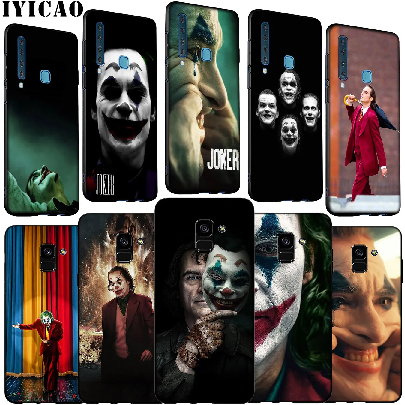 funny Joaquin Phoenix joker Soft Silicone Phone Case for Samsung Galaxy A6 A7 A8 A9 2018 A3 A5 2016 2017 Note 9 8 10 Plus |