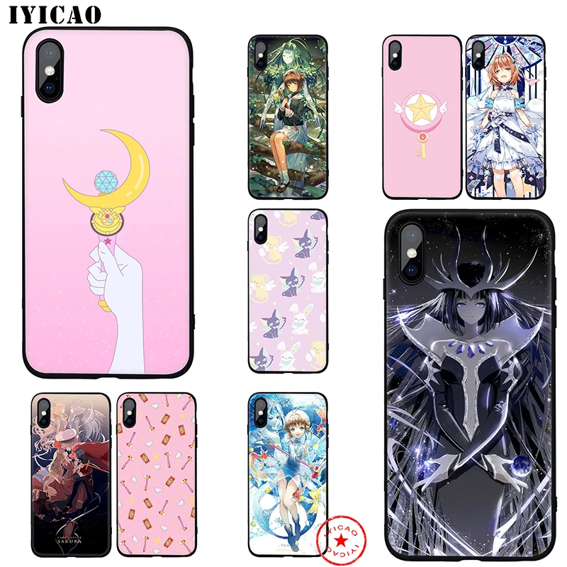 IYICAO Cardcaptor Sakura мягкий чехол для iphone 11 Pro Xr Xs Max 6 6s 7 8 Plus 5 5S Se силиконовый TPU |