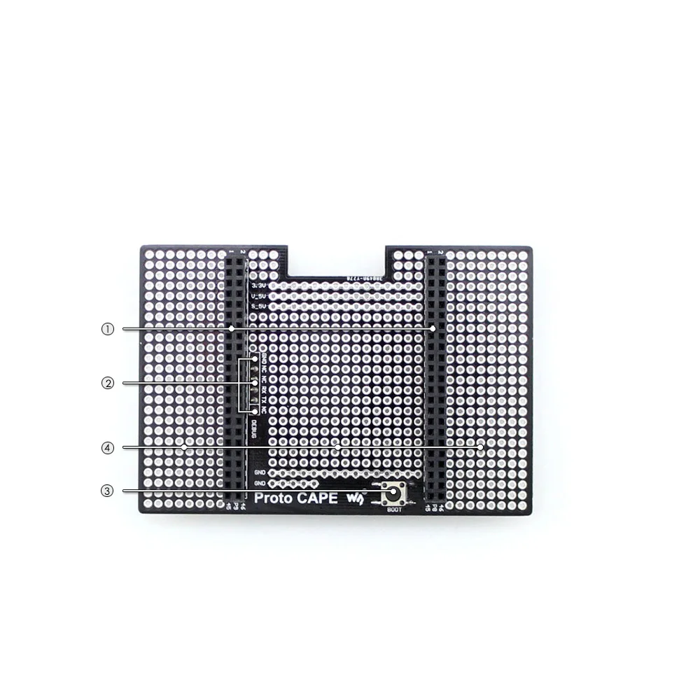 ShenzhenMaker Waveshare накидка proto Beaglebone черная накидка расширения, макетная плата для прототипирования поддерживает различные серийные модули