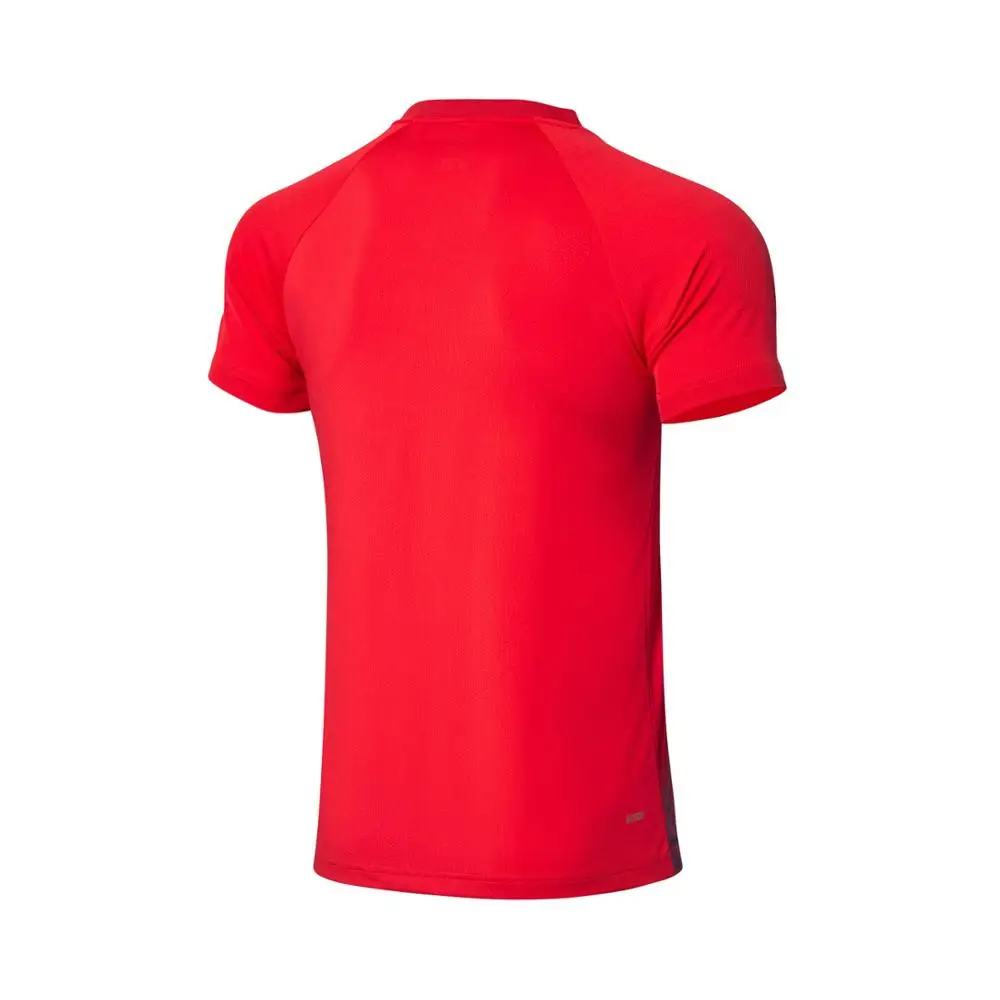 Li-Ning Мужская серия настольного тенниса соревновательные футболки на сухой дышащей полиэфирной спандексовой подкладке Спортивная футболка AAYP087 MTS3147
