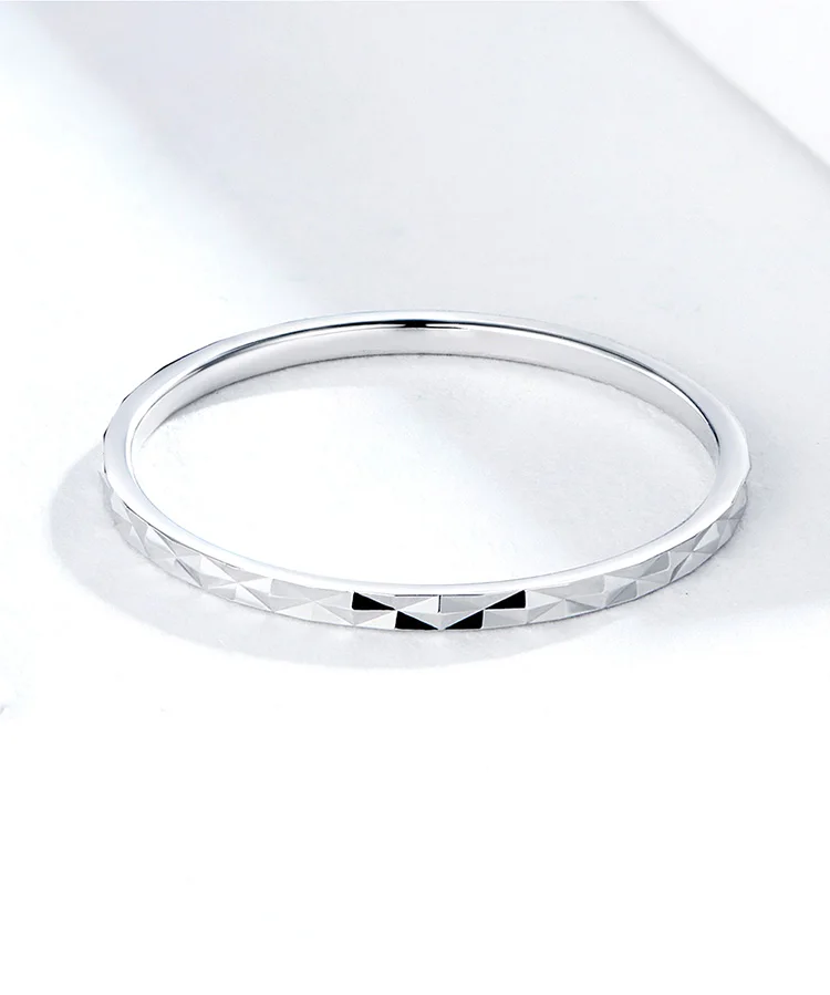 WOSTU Новое поступление Настоящее 925 пробы Серебряное минималистское кольцо Горячая Мода CZ кольца для женщин ювелирное изделие подарок BKR586