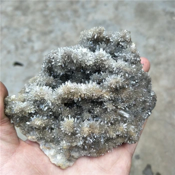

natural small point quartz cluster mineral specimen healing energy geode needle crystal stone chrysanthemum flower gemstone