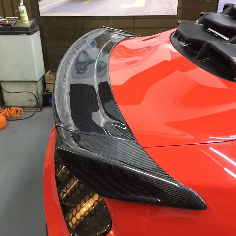 Подходит для Ford Mustang Car Cervini спойлер- Mustang Tail декоративное крыло высокого качества черный спойлер из углеволокна