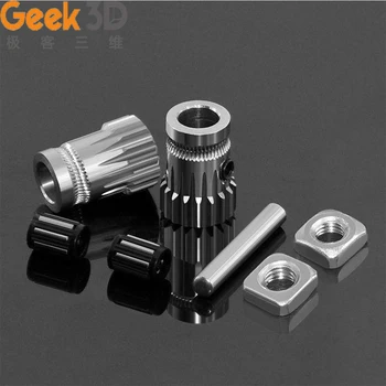 

Drivegear kit dual drive gear extruder kit Cloned Btech upgrade for extruder for Prusa i3 3d printer gear Mini Bowden Extruder