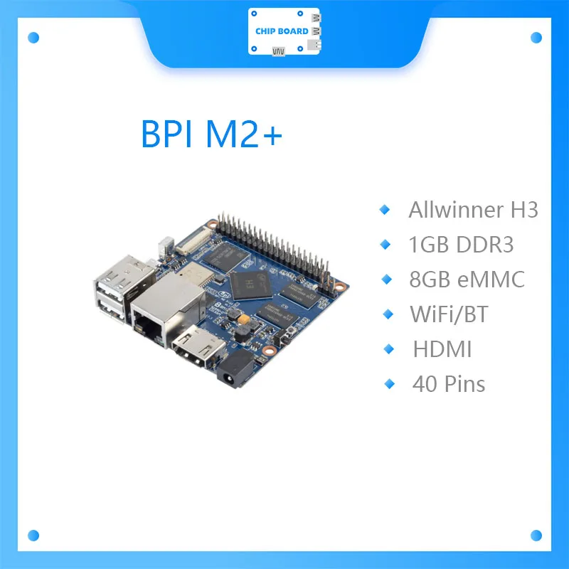 BPI M2 + Plus Banana Pi плата Allwinner H3 chip Quad Core A7 SoC|Демонстрационные стенды| |